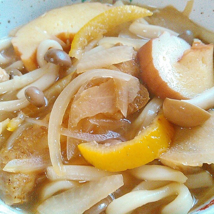 手羽元&野菜のカレー風味うどん